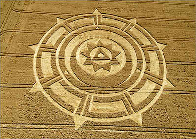 círculos campos de trigo