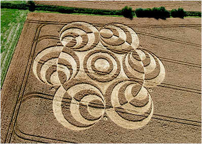 círculos campos de trigo