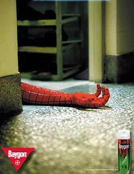 publicidad con Spiderman