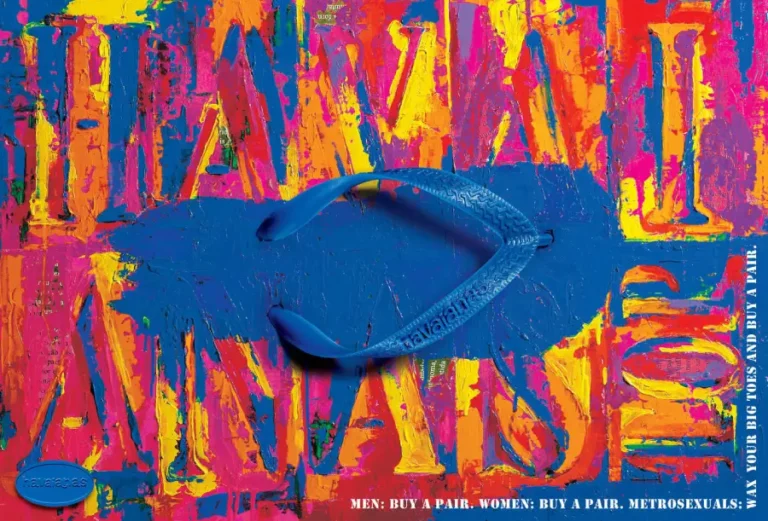 Publicidad de sandalias