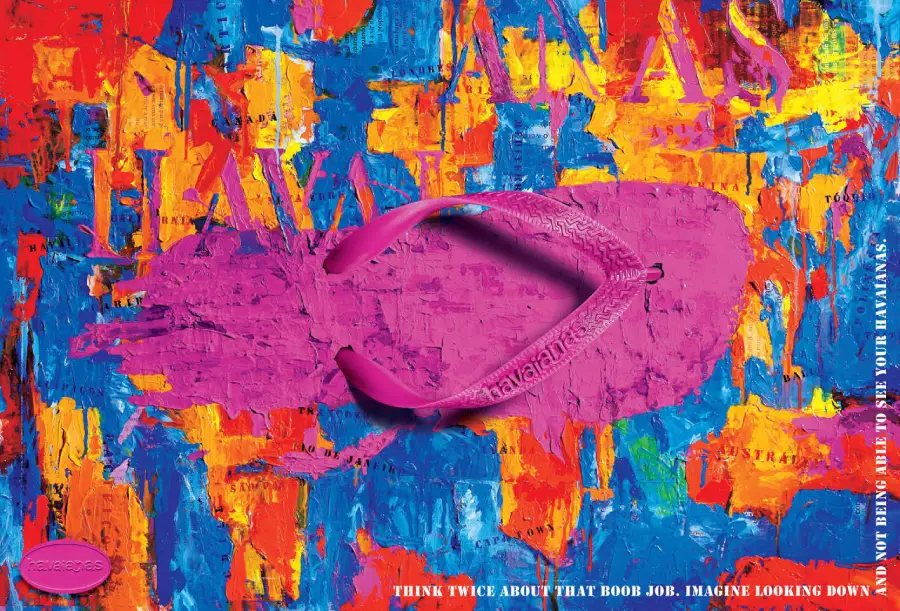 Publicidad de sandalias
