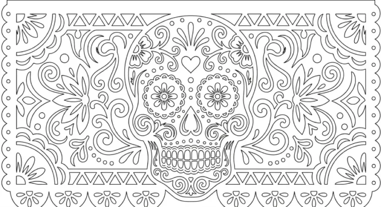 Papel picado para Días de Muertos