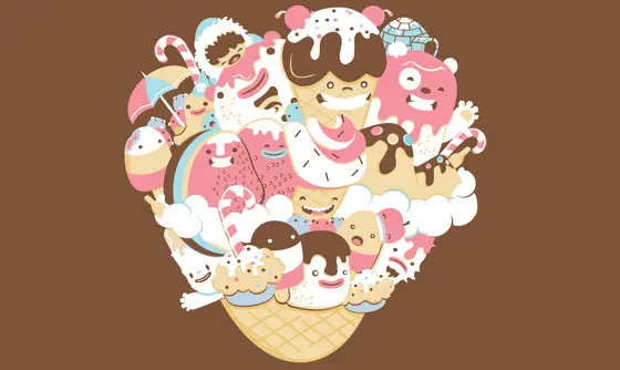 Ilustración de monstruos