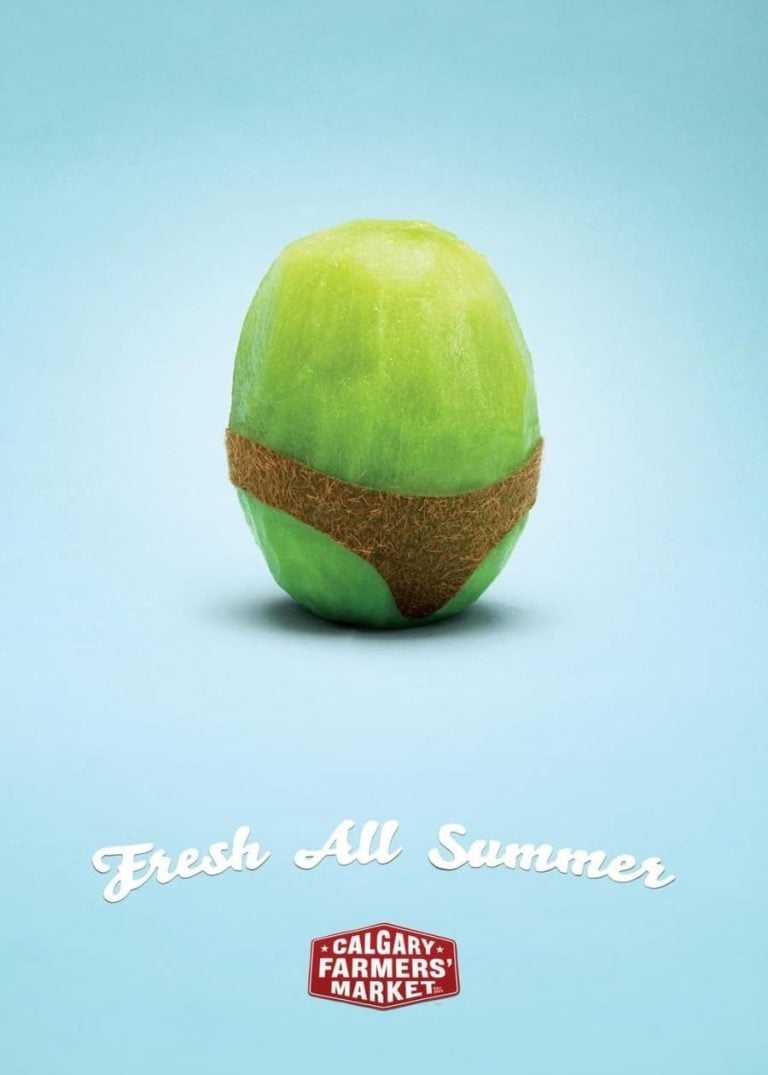 Publicidad para venta de frutas y verduras