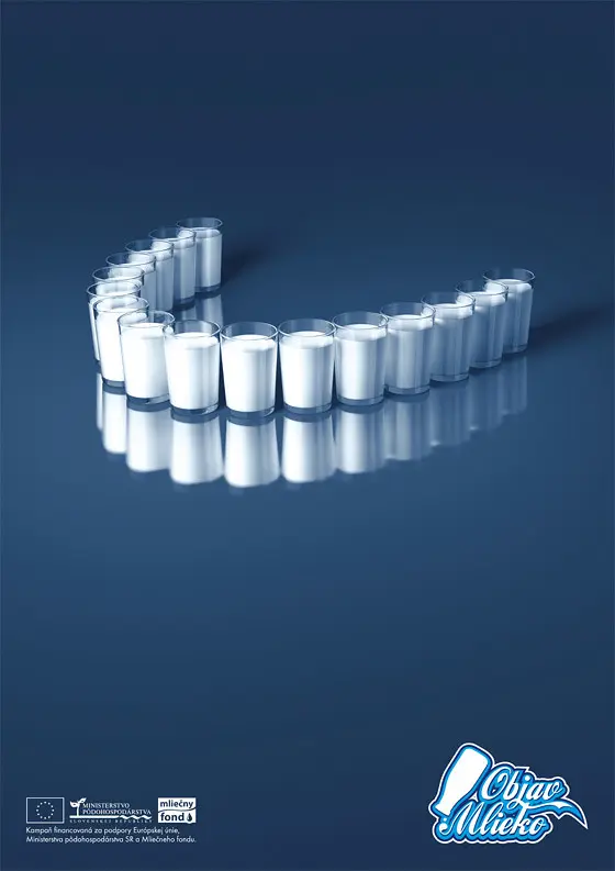 anuncio publicitario de leche