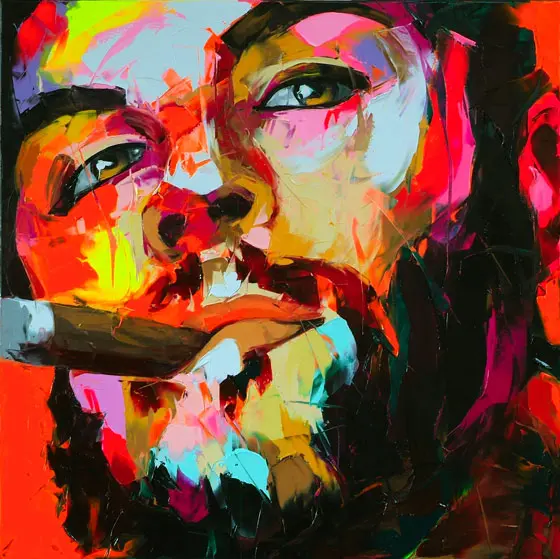 Colores saturados en pinturas