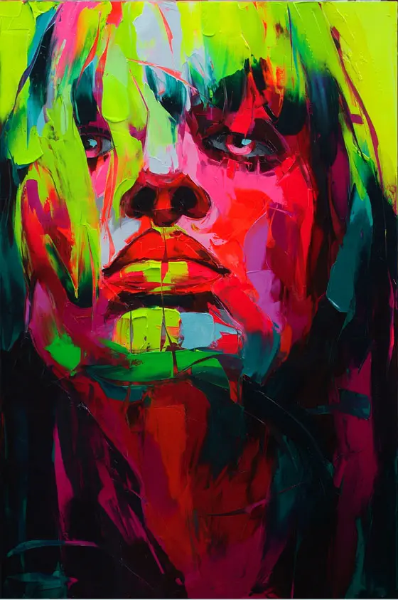 Colores saturados en pinturas