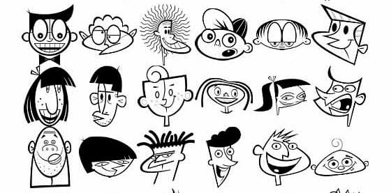 Caricaturas en vectores