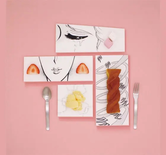 Diseño de platos de cerámica con manga