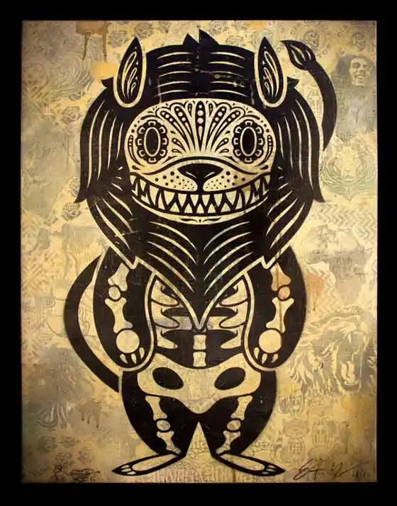 grabado dia de muertos