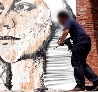 mural y destrucción