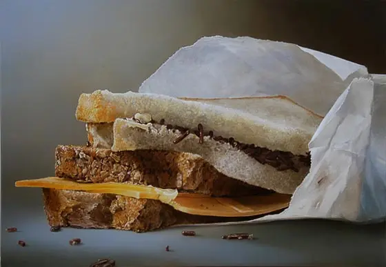 Pinturas hiperrealistas de comida