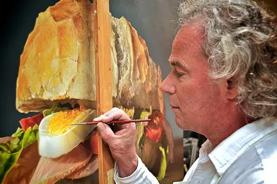 Pinturas hiperrealistas de comida