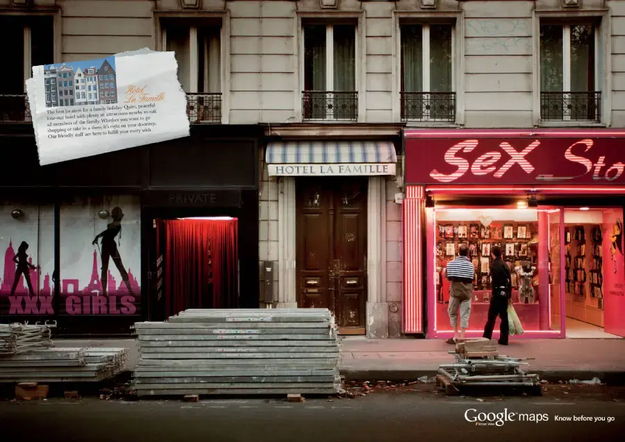 Publicidad de Google maps
