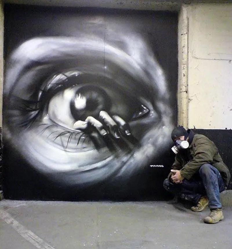 graffitis realistas Ejemplos de graffitis realistas