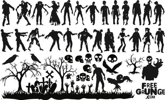 zombies vectores