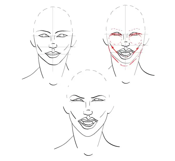 Como dibujar un rostro molesto