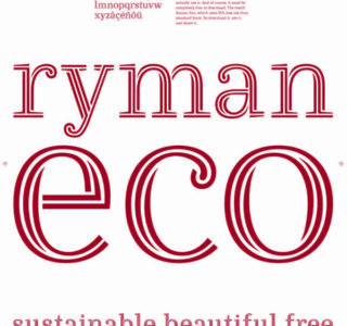 tipografía ecológica