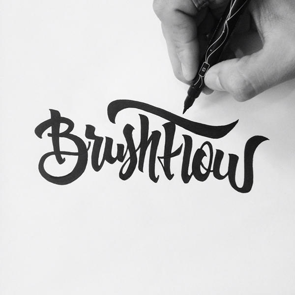 tipografía hecha a mano alzada