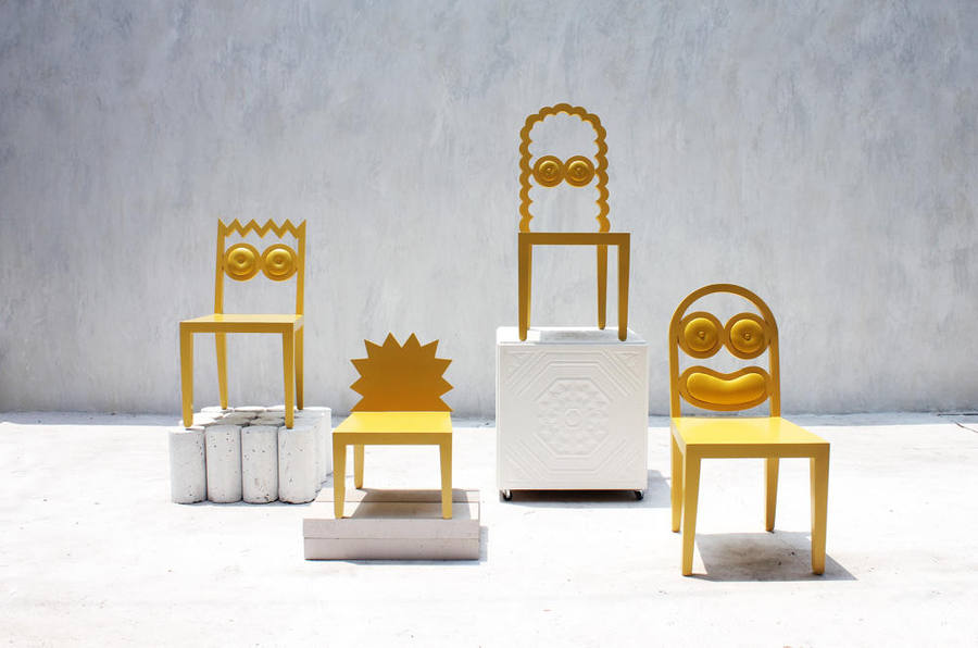 los Simpsons como muebles