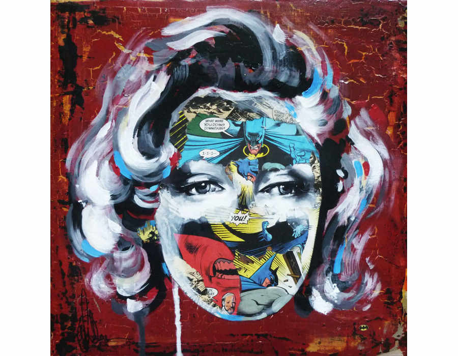 pinturas con páginas de comics
