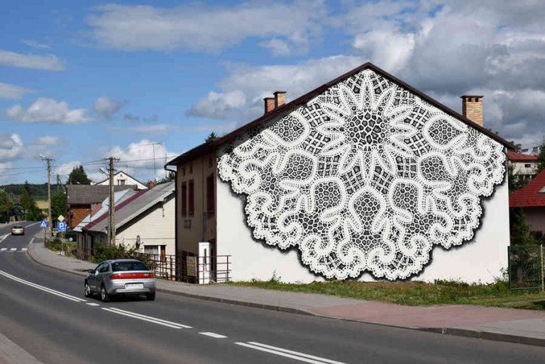 carpetas tejidas en graffitis