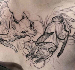 tatuajes que parecen bocetos