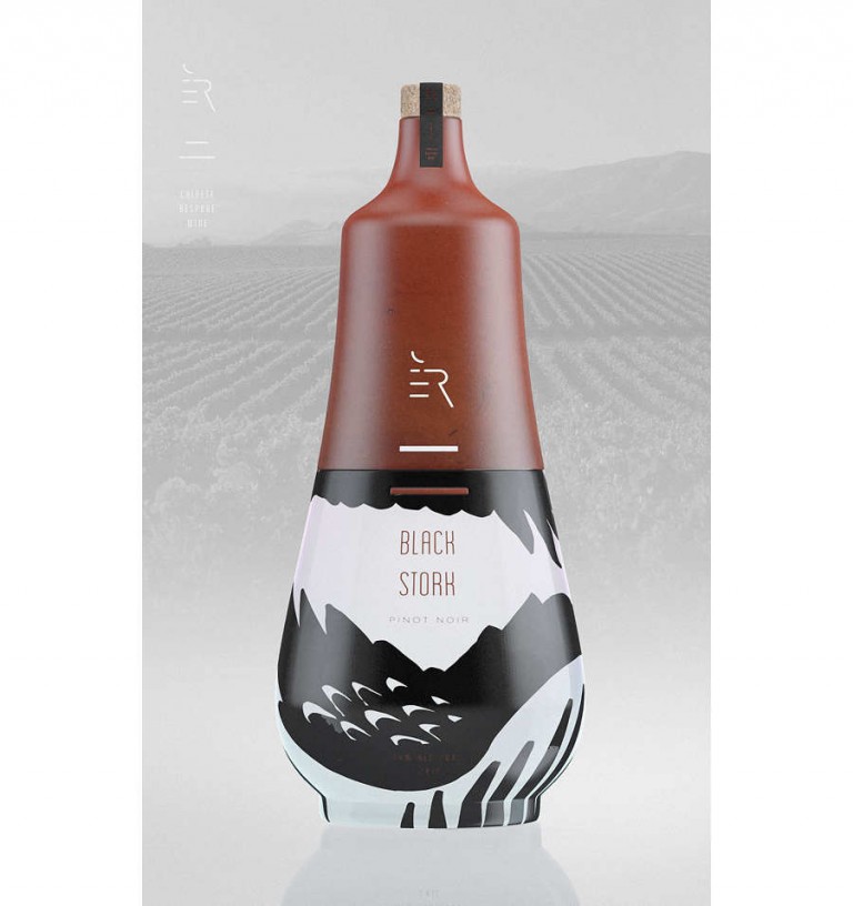 botellas de vino inspiradas en ying y yang