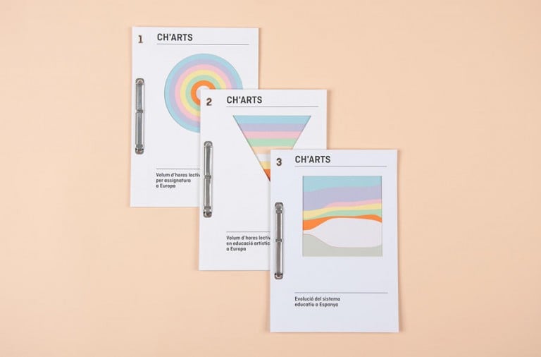 infografías hechas de papel