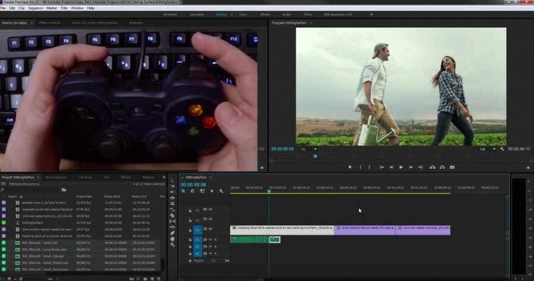 editar video con control de videojuego