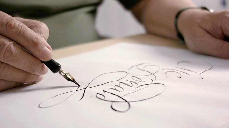 hacer un ex libris con caligrafía