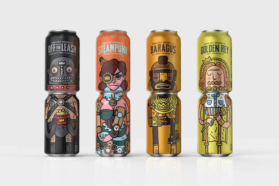 diseño en latas de cerveza