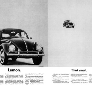 publicidad de Volkswagen años sesentas
