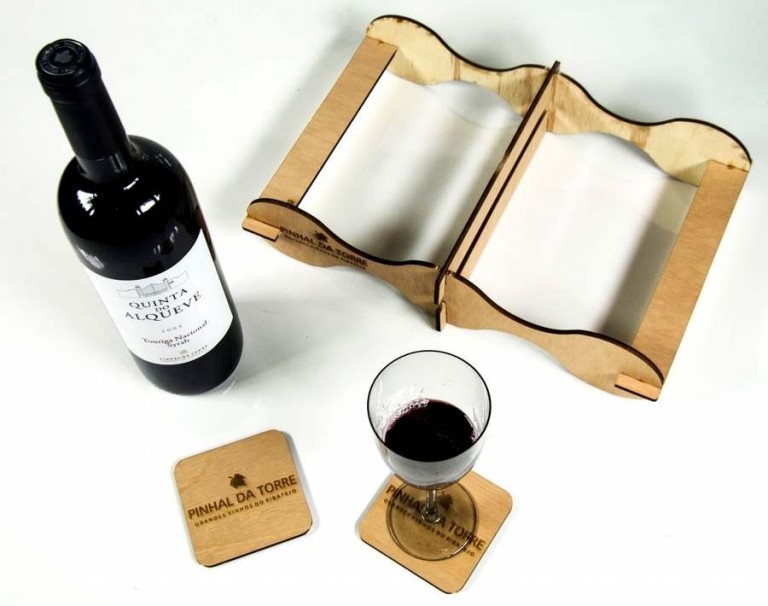 caja para botella de vino