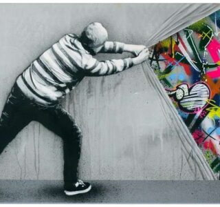 stencil y graffiti