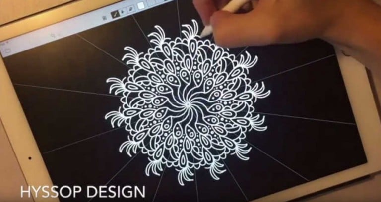 patrones geométricos en iPad Pro