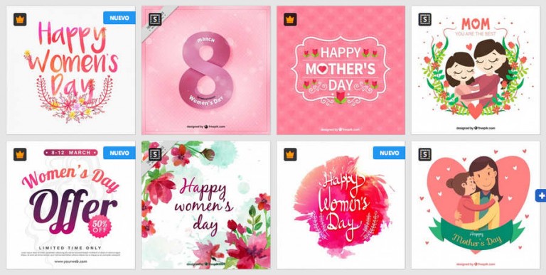 diseños del día internacional de la mujer