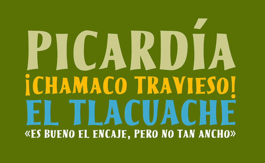 Fuente tipográfica basada en Memín Pinguín