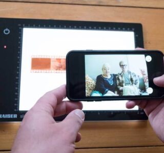aplicación para revelar negativos de fotografías