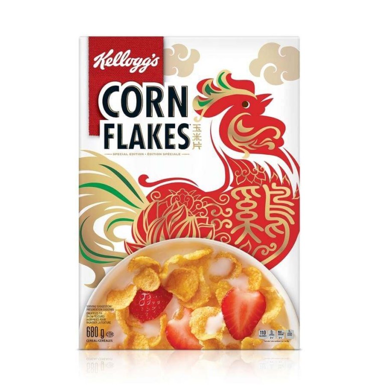 Kelloggs Corn Flakes para año nuevo chino