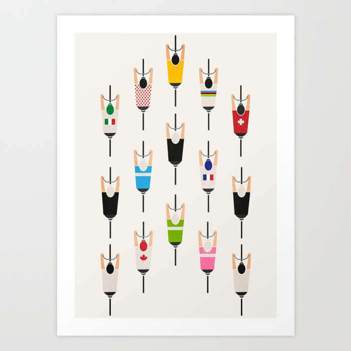 Arte del tour de Francia