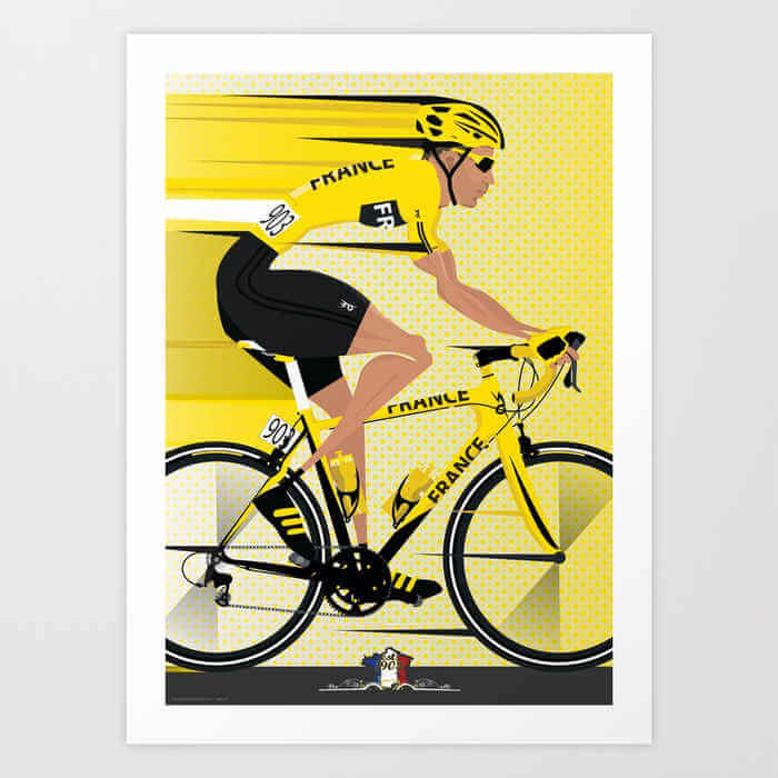 Arte del tour de Francia