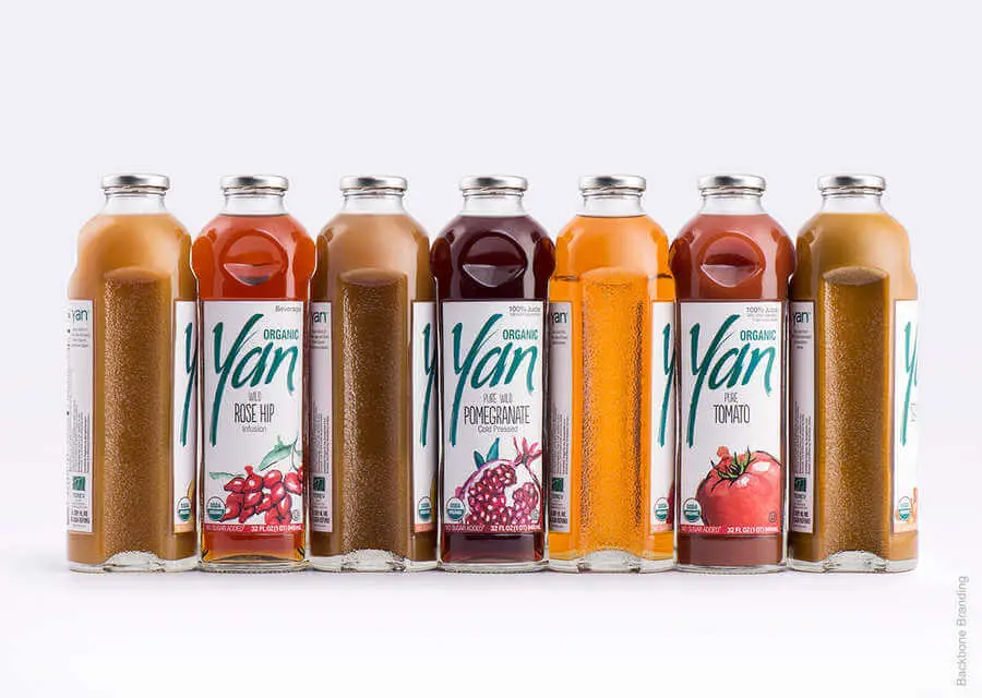 botellas de jugo natural