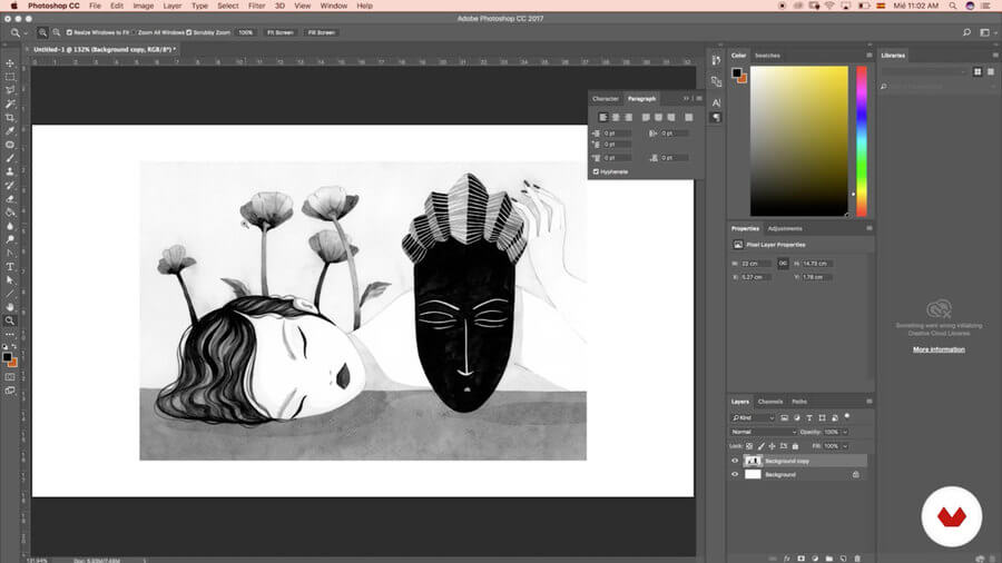 Aprende a dibujar con tinta china