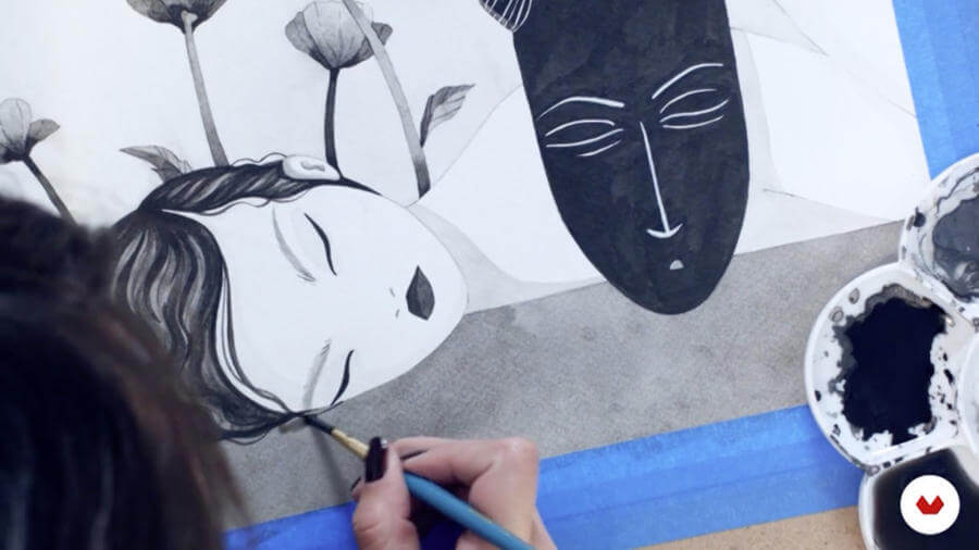 Aprende a dibujar con tinta china
