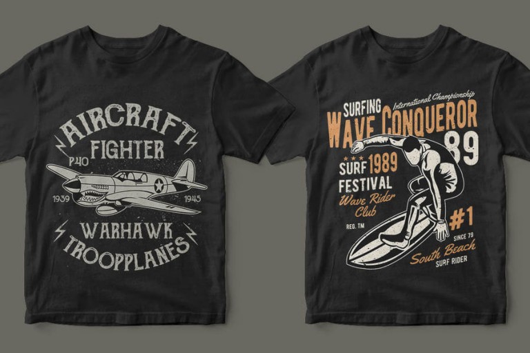 Paquete con 200 diseños en vectores para imprimirlos en playeras