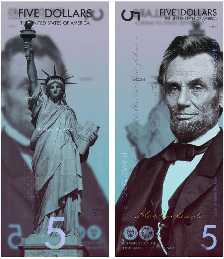 Nuevos billetes de Estados Unidos