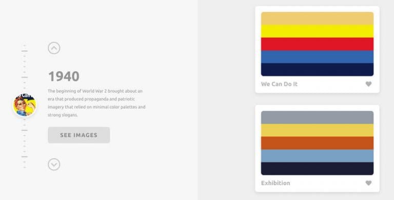 Paletas de color históricas