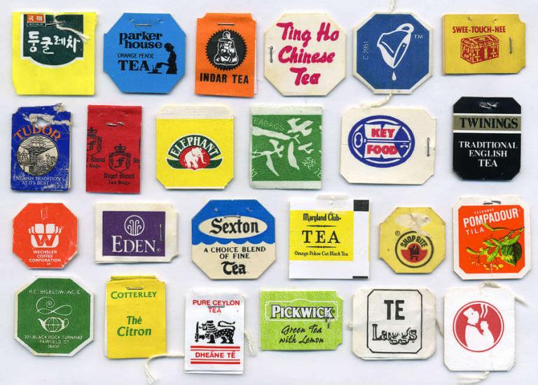 Etiquetas de té