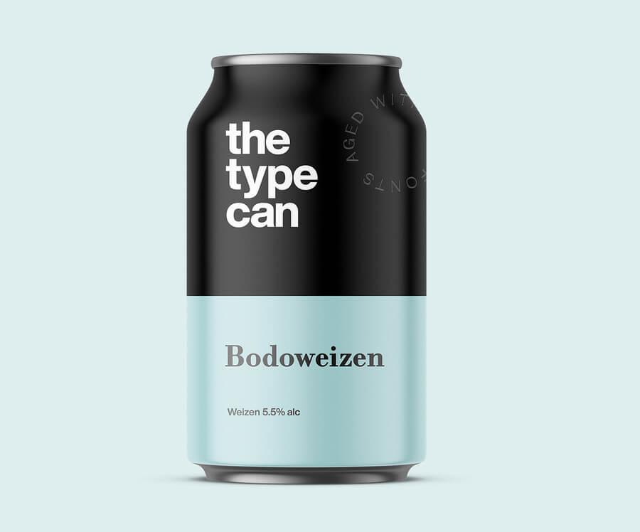 Cervezas inspiradas en tipografías